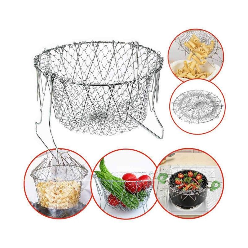 GourmetCraft Elite Kookmand | Veelzijdige roestvrijstalen mand voor moeiteloos koken en stomen