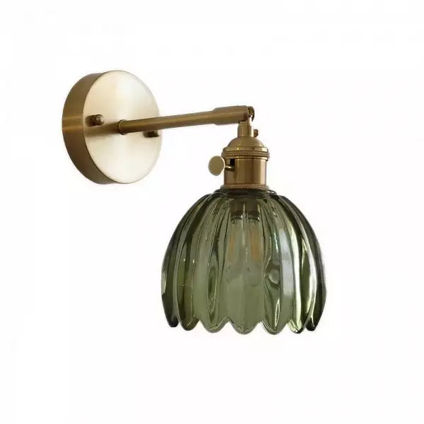 Retro Bloemknop Tulp Glas Wandlamp
