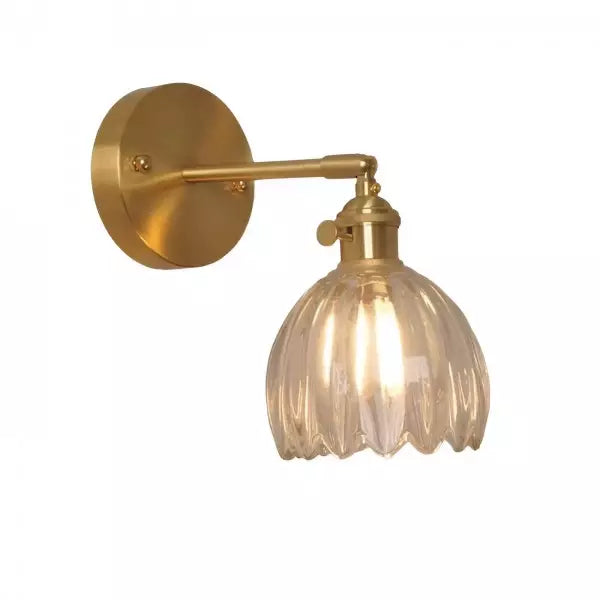 Retro Bloemknop Tulp Glas Wandlamp