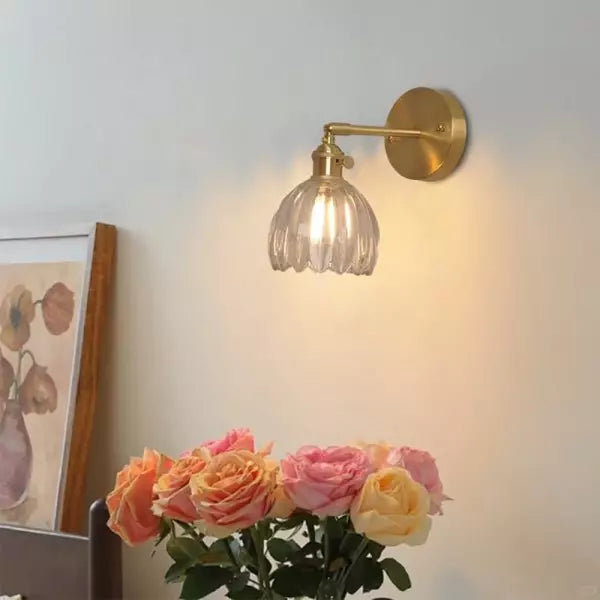 Retro Bloemknop Tulp Glas Wandlamp