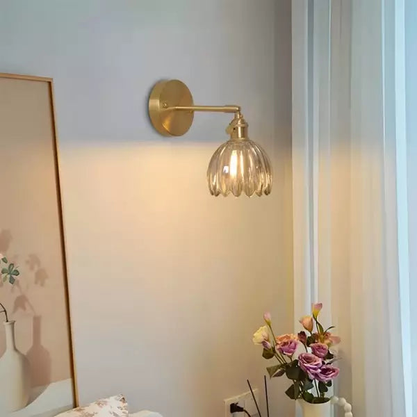 Retro Bloemknop Tulp Glas Wandlamp