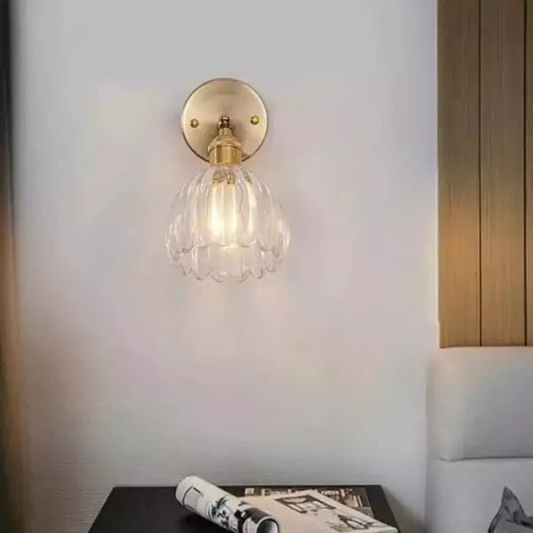 Retro Bloemknop Tulp Glas Wandlamp