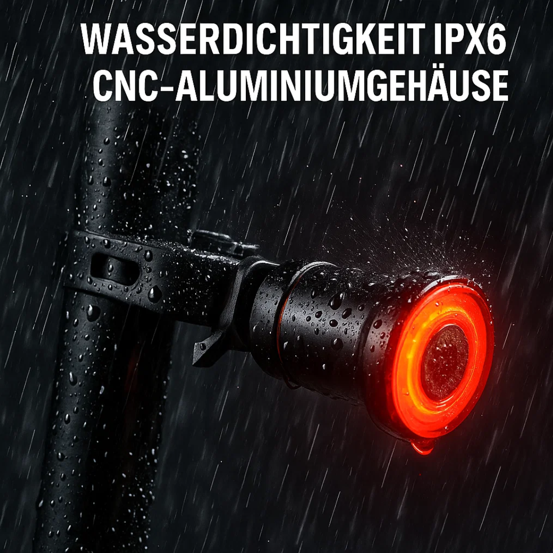 Achterlicht & Remlicht voor Fiets en Racefiets met 6 Modi en Accu | Lumirad