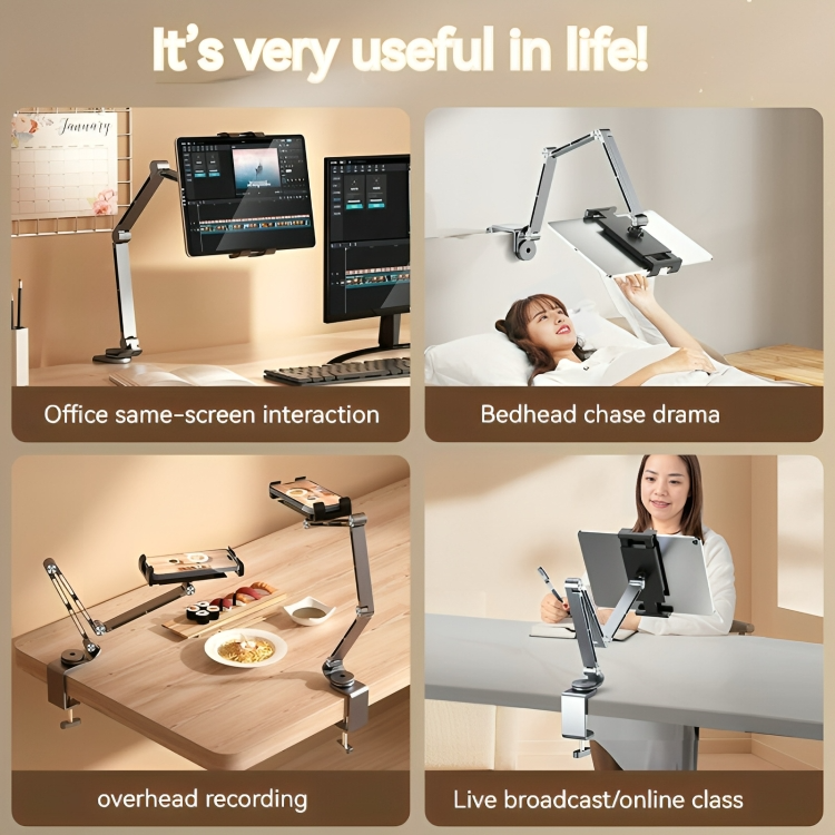 Luxoré | Steun voor Tablet en Smartphone – verstelbaar - licht - elegant