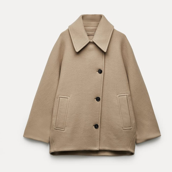 Jazzy | Oversized Wollen Mantel voor Stijlvolle Winterlooks