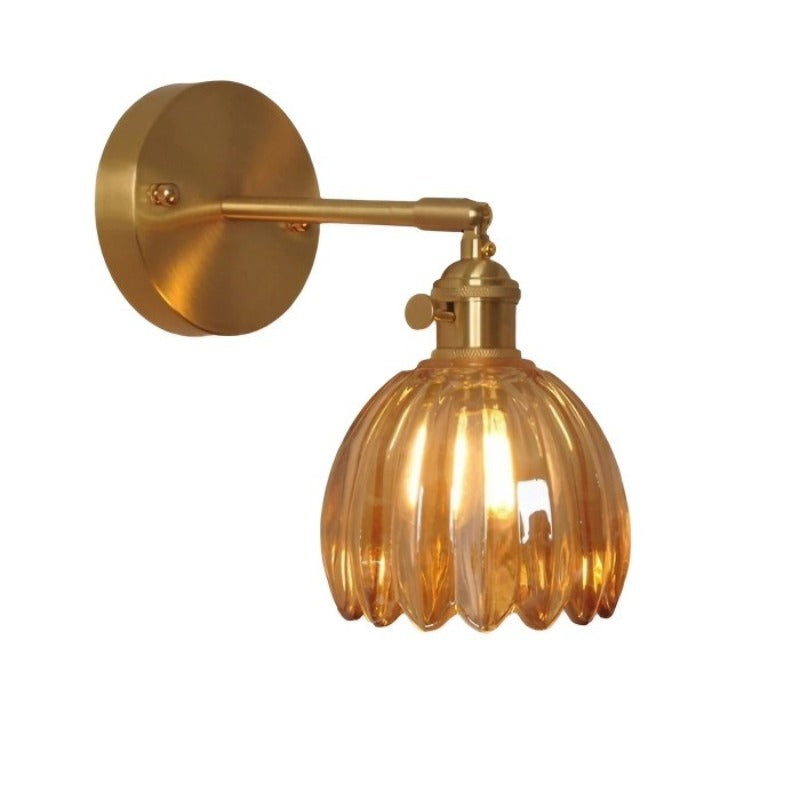 Retro Bloemknop Tulp Glas Wandlamp