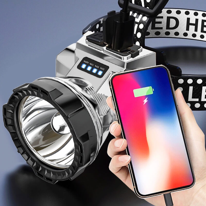 Superheldere LED Hoofdlamp – Krachtige Hoofdlamp voor Outdoor en Werk