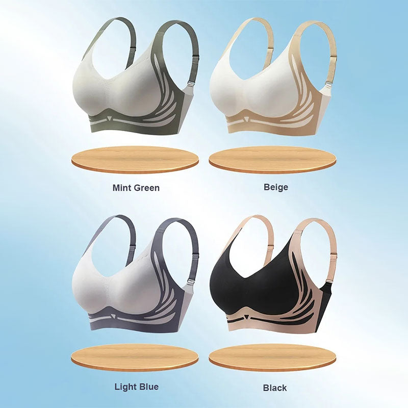 Heffende bügellose push-up BH met anti-sagging effect