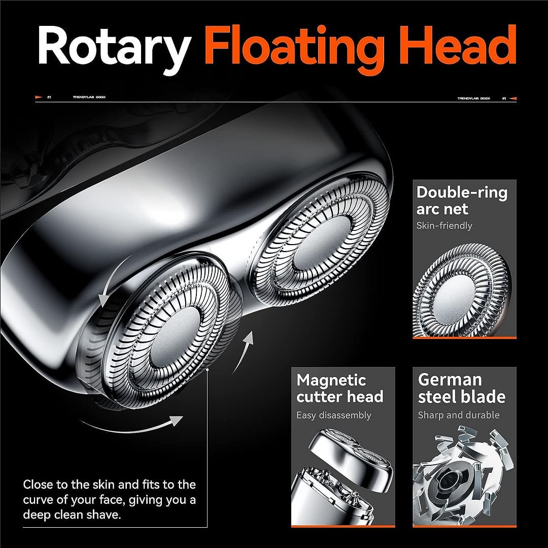 AureoShave Compacte Elektrische Scheerapparaat | Oplaadbaar via USB, waterdicht en perfect voor thuis, in de auto en op reis.