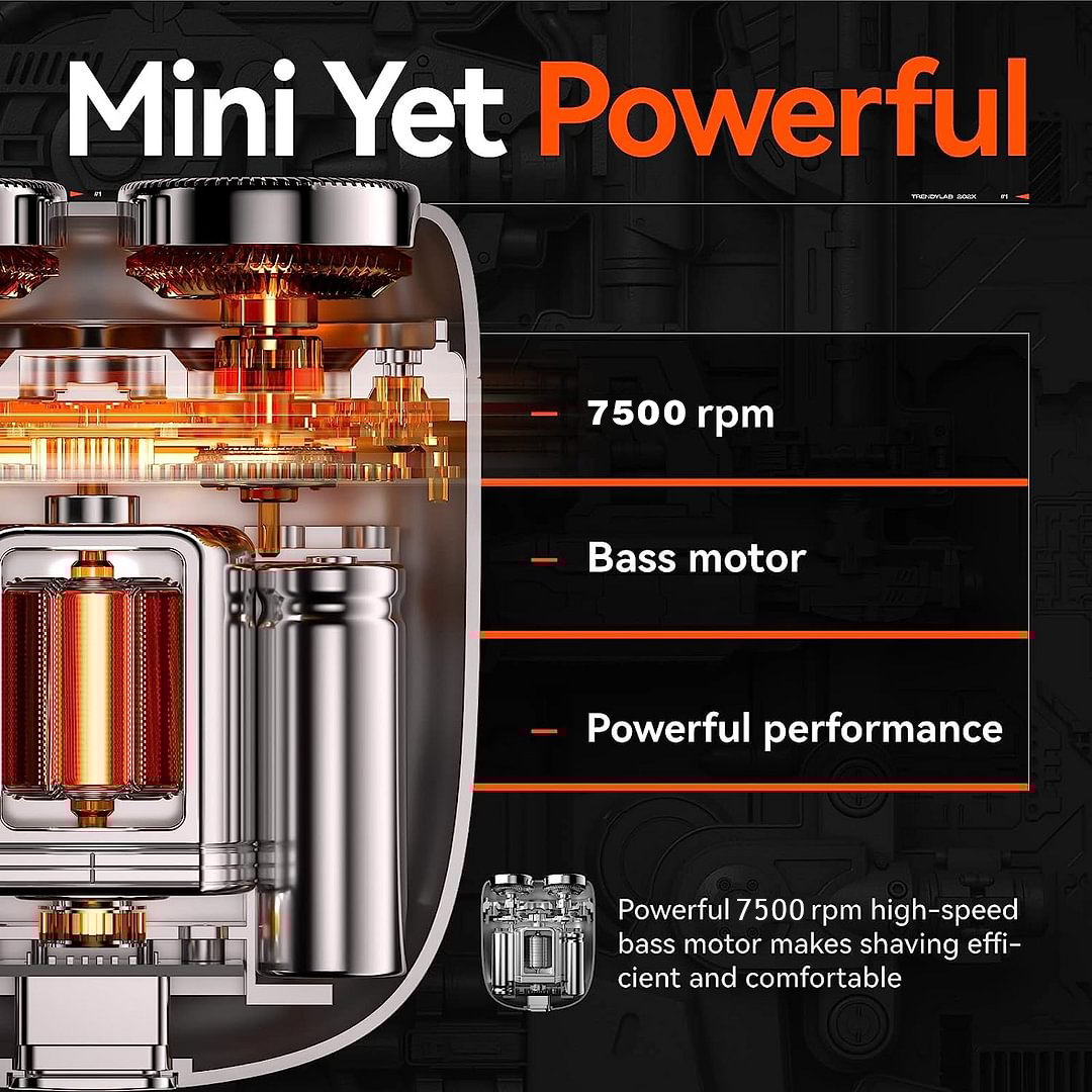 AureoShave Compacte Elektrische Scheerapparaat | Oplaadbaar via USB, waterdicht en perfect voor thuis, in de auto en op reis.