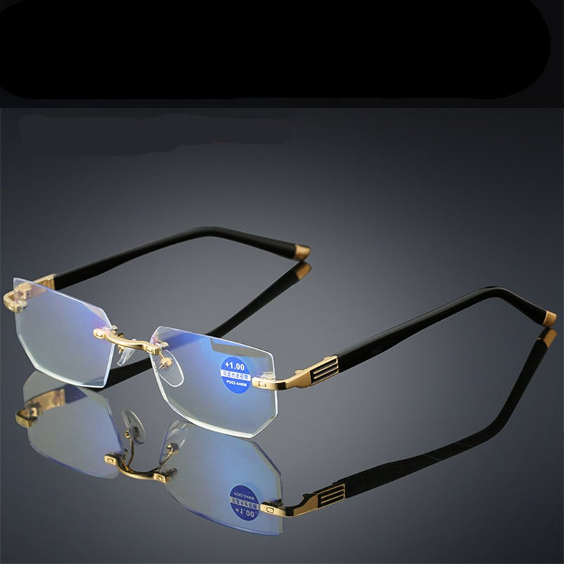 Viselio Intelligente Leesbril met Multifocale Glazen | Ultraleicht & Blauwlichtfilter | Voor Dichtbij- & Verafzicht | Titaniumframe TR90