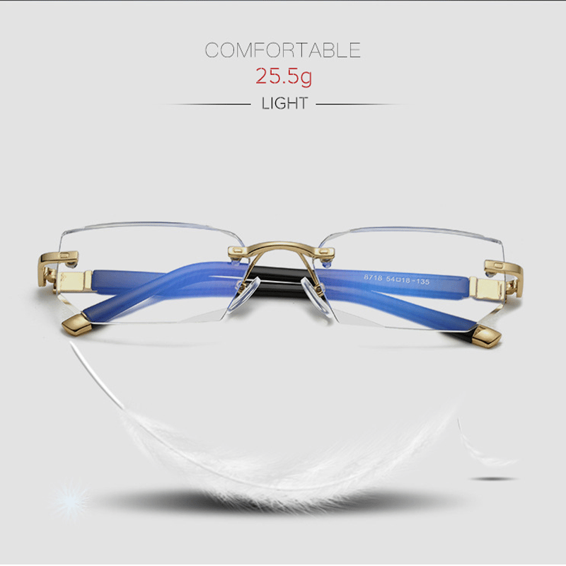 Viselio Intelligente Leesbril met Multifocale Glazen | Ultraleicht & Blauwlichtfilter | Voor Dichtbij- & Verafzicht | Titaniumframe TR90