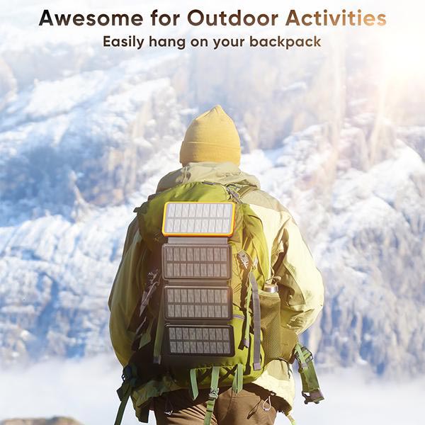 PowerFold | Draagbare Opvouwbare Waterdichte Zonne-energiebank