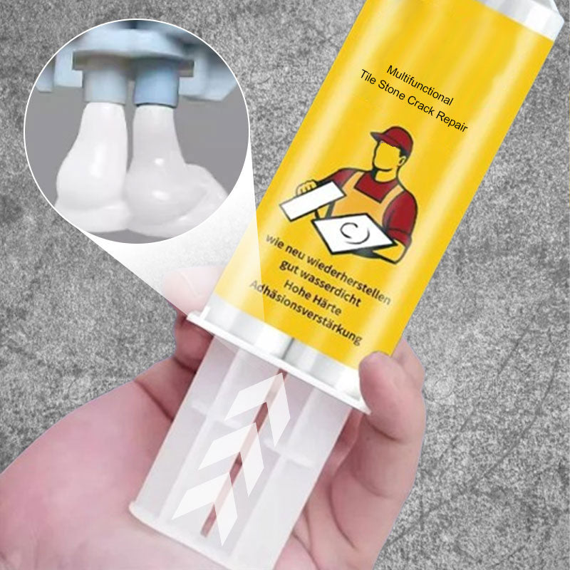 LuxuraFix Tegel- en Steenbreukreparatieset | Hoogwaardige set voor moeiteloze reparatie van tegels en steenbreuken