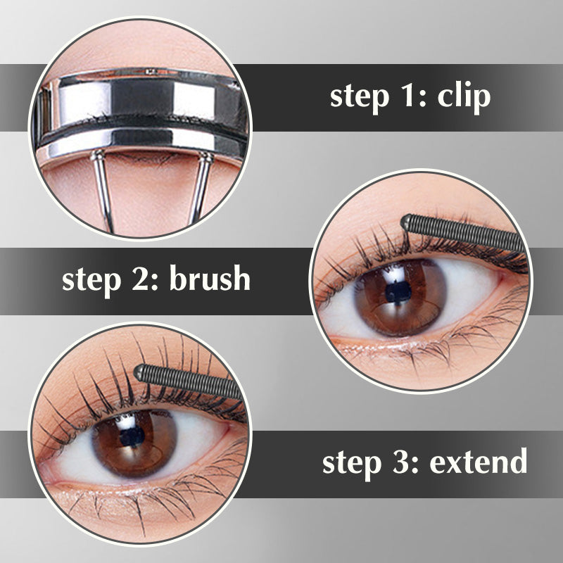 3D Curling Metalen Wimperkruller Mascara - Waterproof & Langdurig