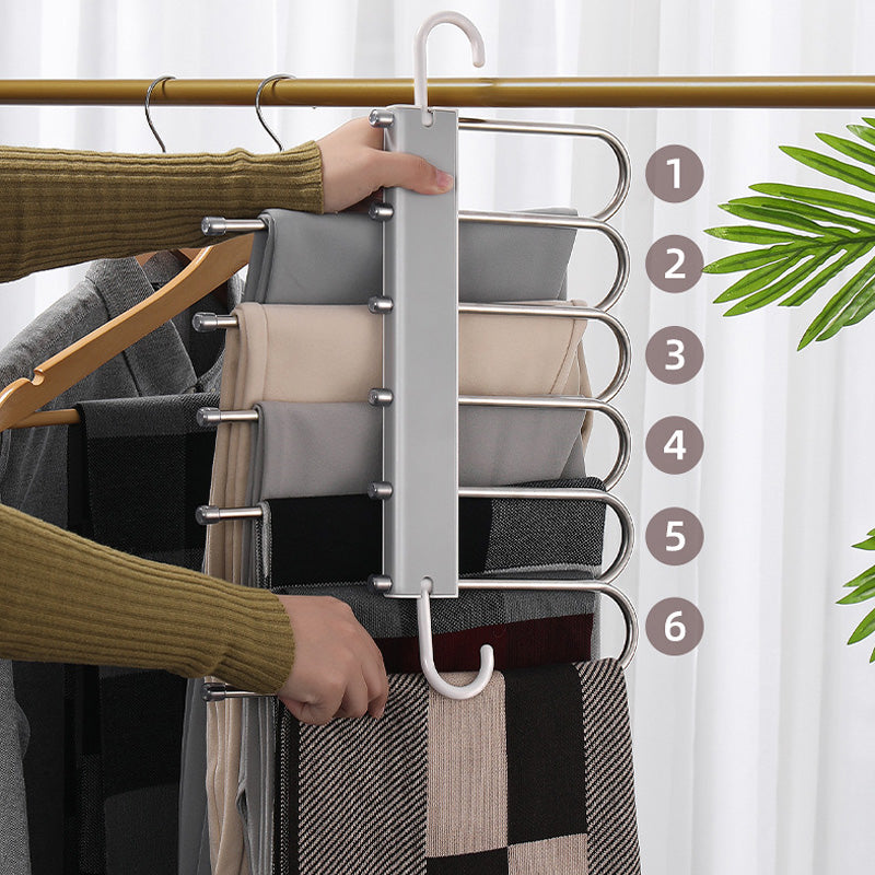 MagicSpace Multifunctionele Broekenhanger | Organiseer Slimmer, Bespaar Ruimte