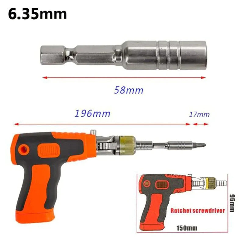 LuxCraft Magnetische Ratchet Schroevendraaierset | Precisie en kracht in één luxe set