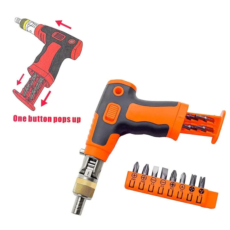 LuxCraft Magnetische Ratchet Schroevendraaierset | Precisie en kracht in één luxe set