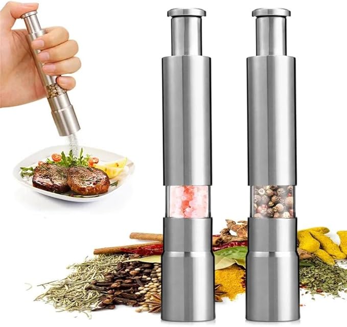 GourmetEssence Luxe Peper- en Zoutmolen | Elegante molen voor perfect gekruide gerechten