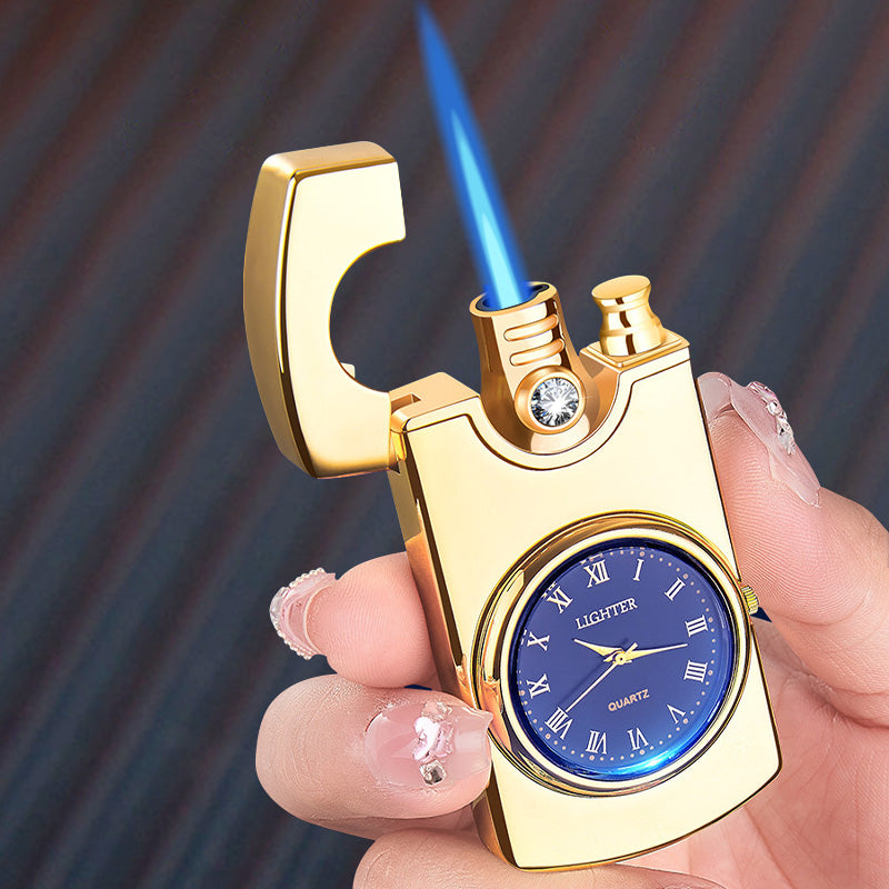 LuxeFlame Opblaasbare Winddichte Metalen Aansteker | Elegant en duurzaam voor elke gelegenheid