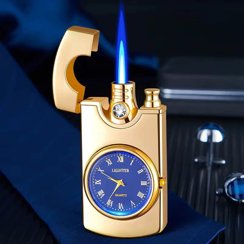 LuxeFlame Opblaasbare Winddichte Metalen Aansteker | Elegant en duurzaam voor elke gelegenheid