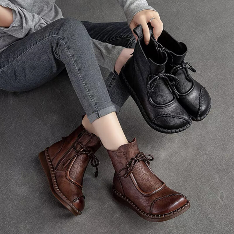 Amber | Modische Damenstiefeletten, Vintage-Leder & stilvoll