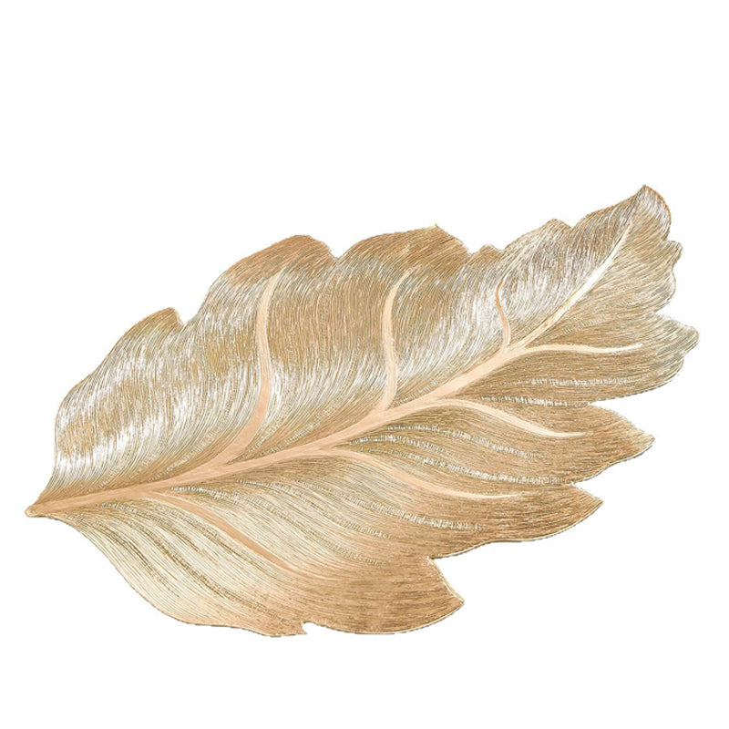 Goudblad Luxe Tafelonderlegger – 3D Elegante Tafelonderlegger van PVC