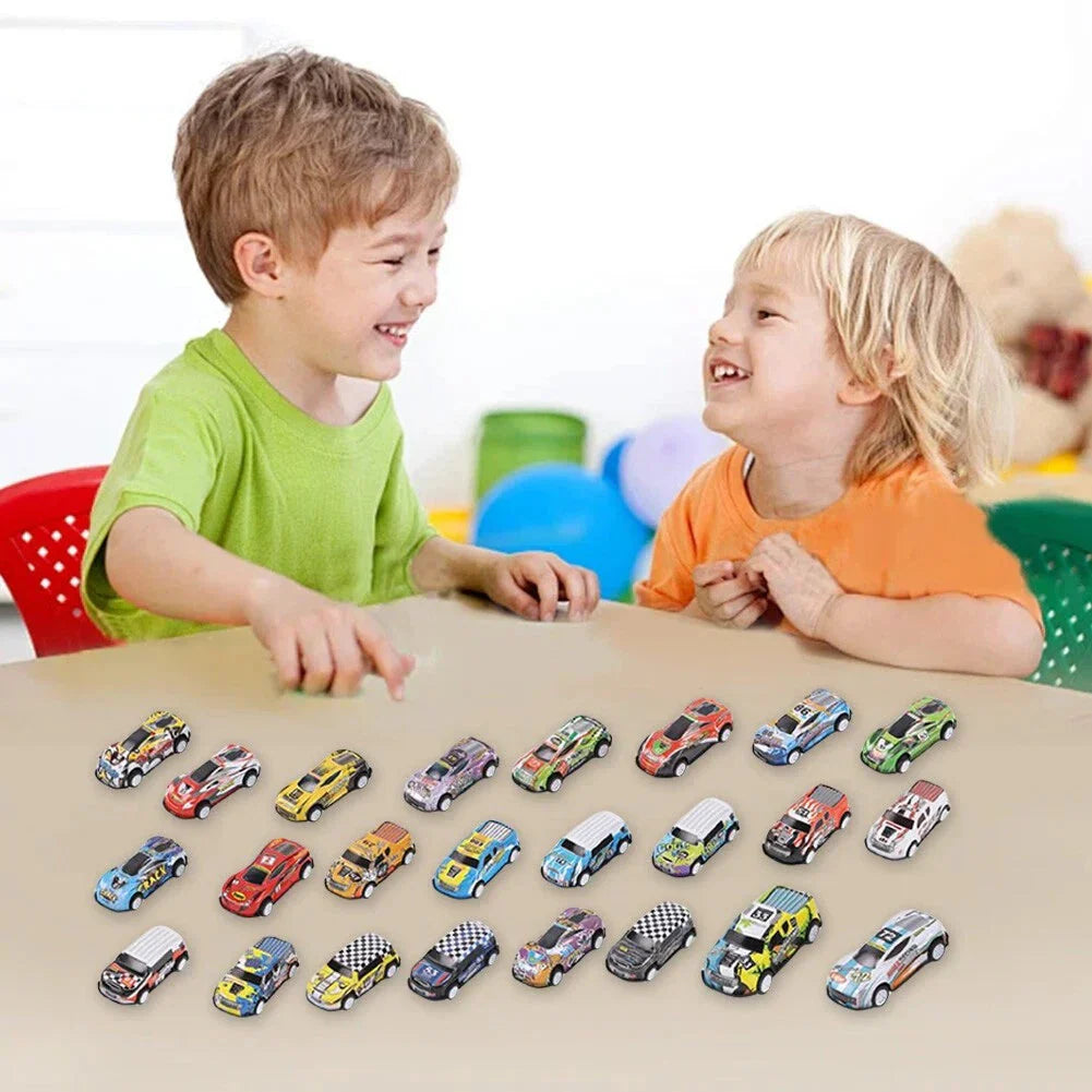 RaceJoy Advent Countdown Kalender | 24-dagen feestelijke aftelling met raceauto's voor kinderen