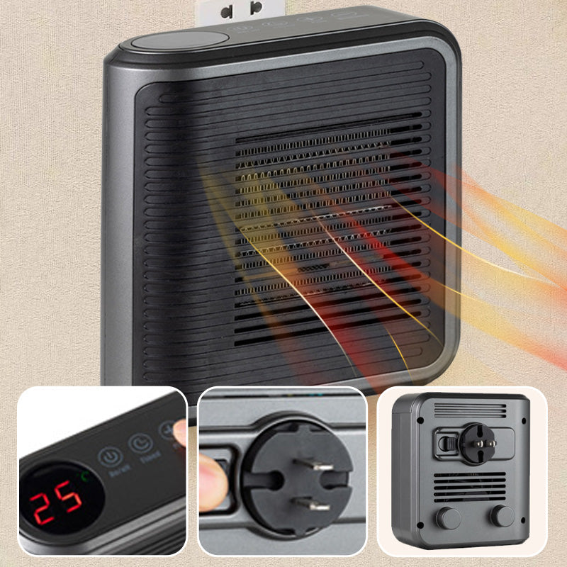Warmteluxe 800W Stekkerverwarming – Compacte, energiezuinige elektrische mini kachel