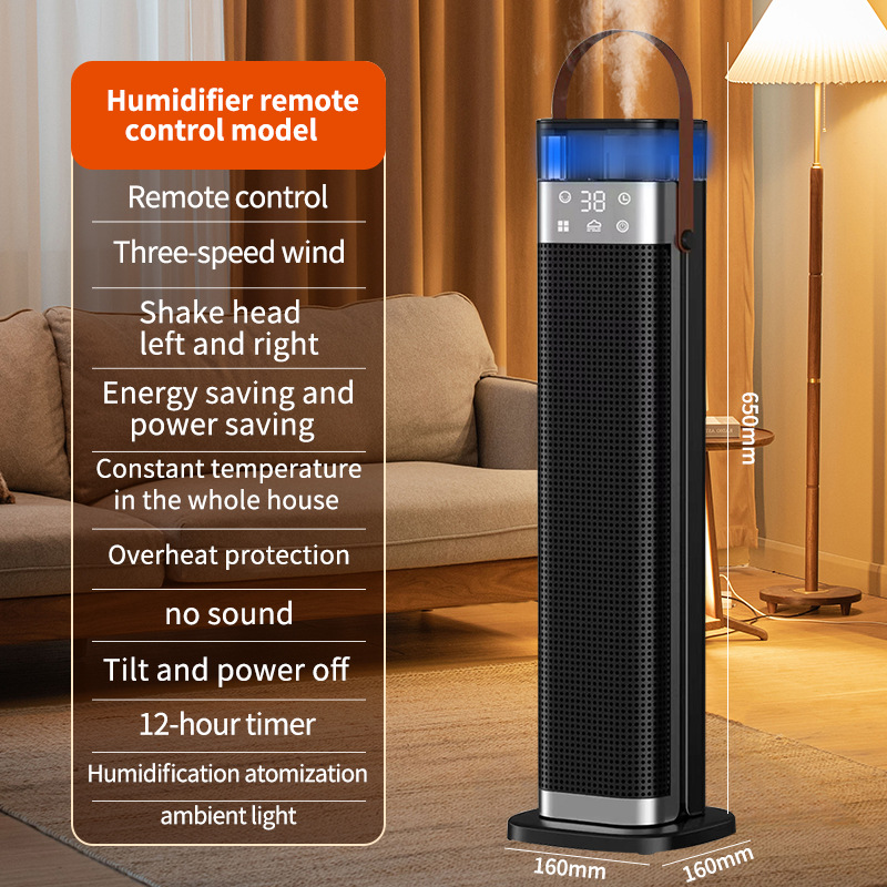 PTC Kachel 2000W met Luchtbevochtiger – 2-in-1 Elektrische Verwarming