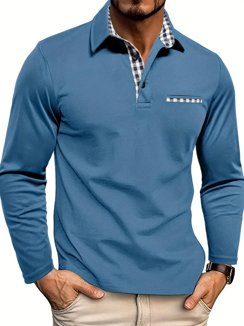 Polo Met Lange Mouwen Comfortabele Pasvorm Tijdloze Stijl