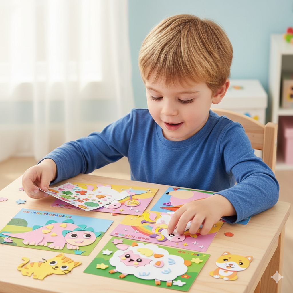 Creatieve Sticker Knutselset voor Kinderen