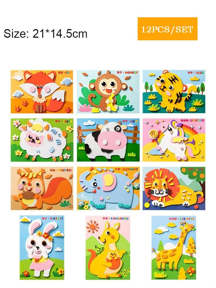 Creatieve Sticker Knutselset voor Kinderen
