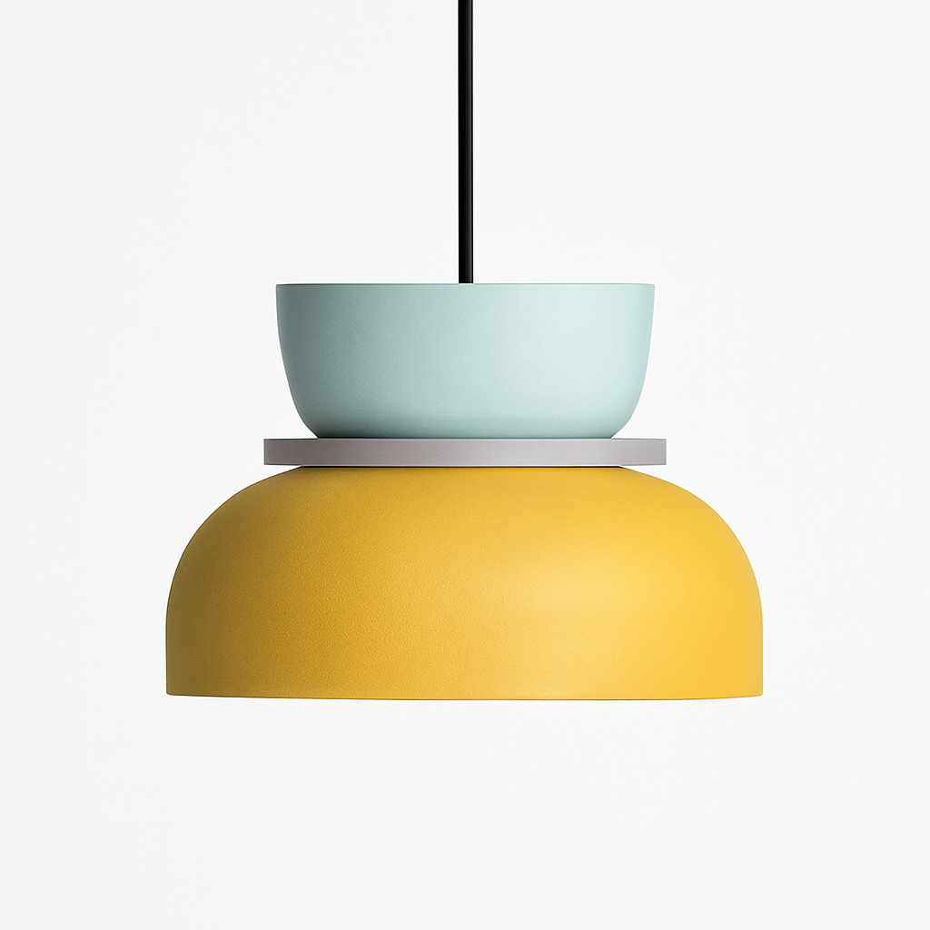 Kleurrijke Hanglamp met Speelse Vormen van Makazon