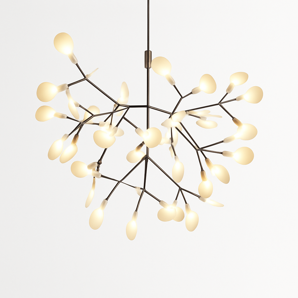 Moderne LED-hanglamp Boom in Koper of Zwart voor Thuis