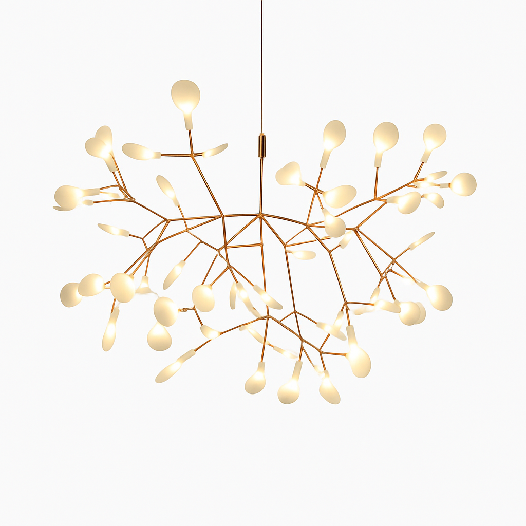 Moderne LED-hanglamp Boom in Koper of Zwart voor Thuis