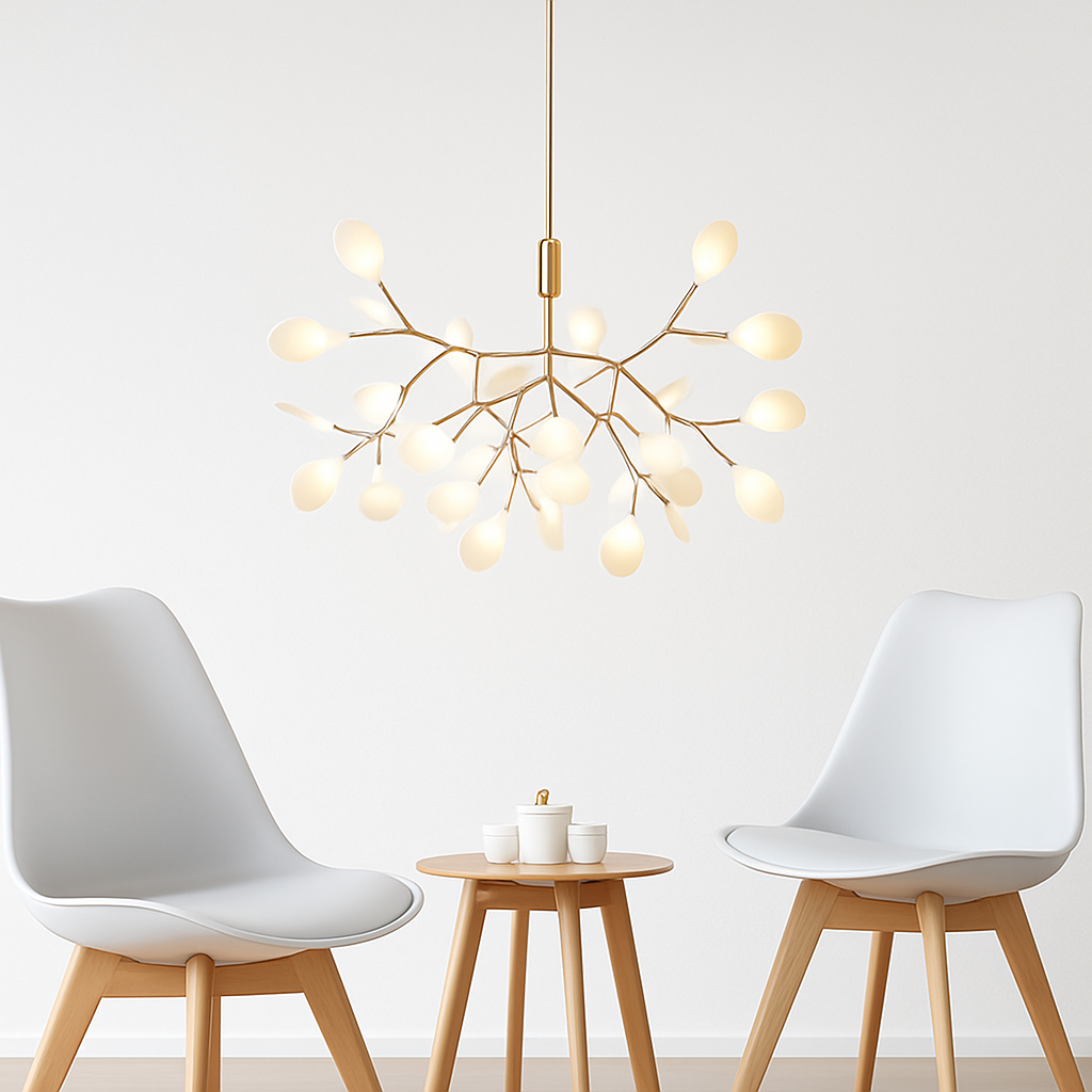 Moderne LED-hanglamp Boom in Koper of Zwart voor Thuis