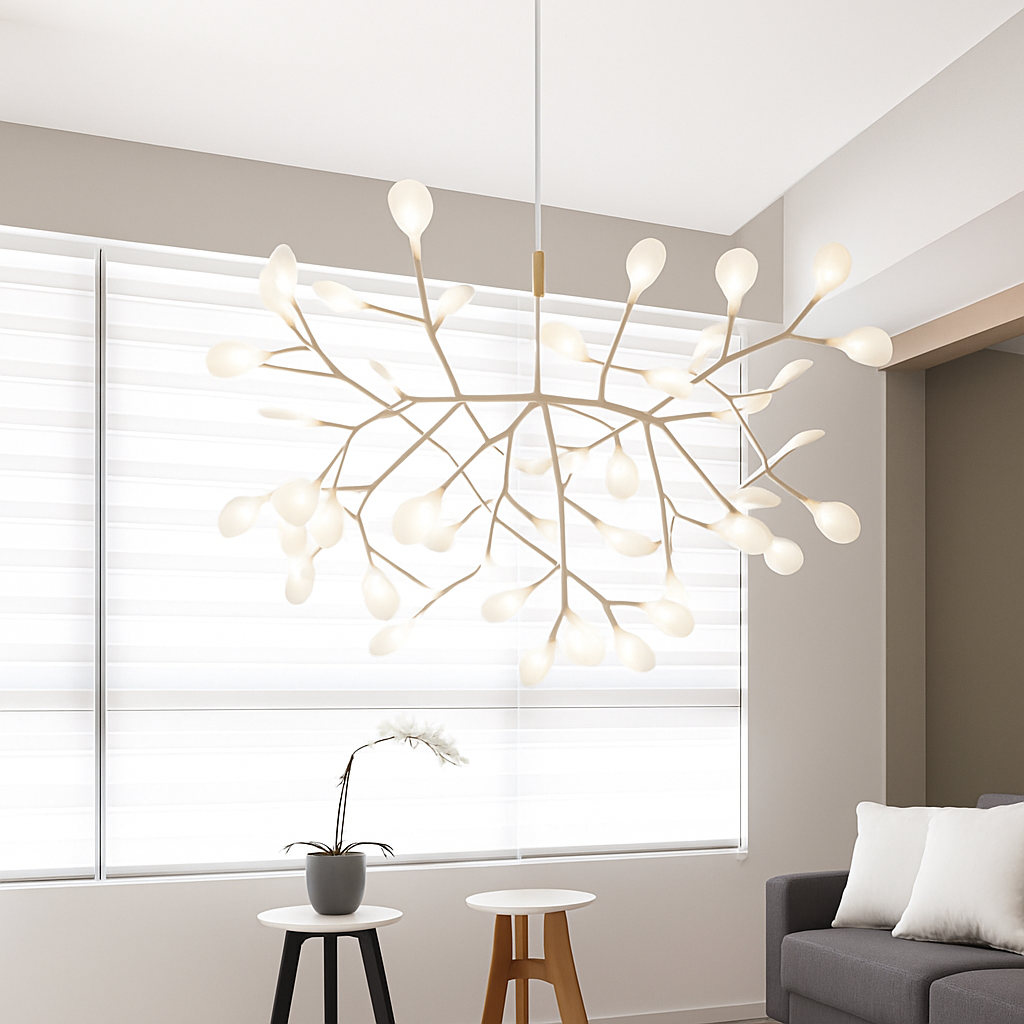 Moderne LED-hanglamp Boom in Koper of Zwart voor Thuis