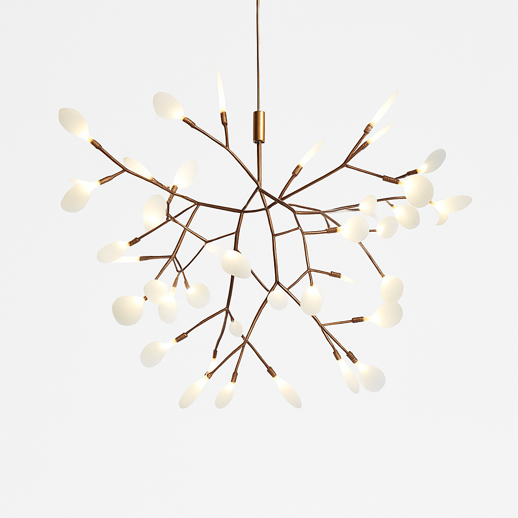 Moderne LED-hanglamp Boom in Koper of Zwart voor Thuis