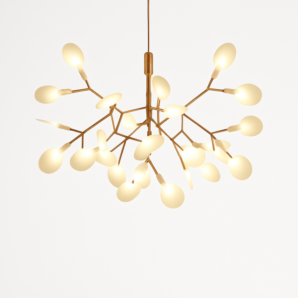 Moderne LED-hanglamp Boom in Koper of Zwart voor Thuis