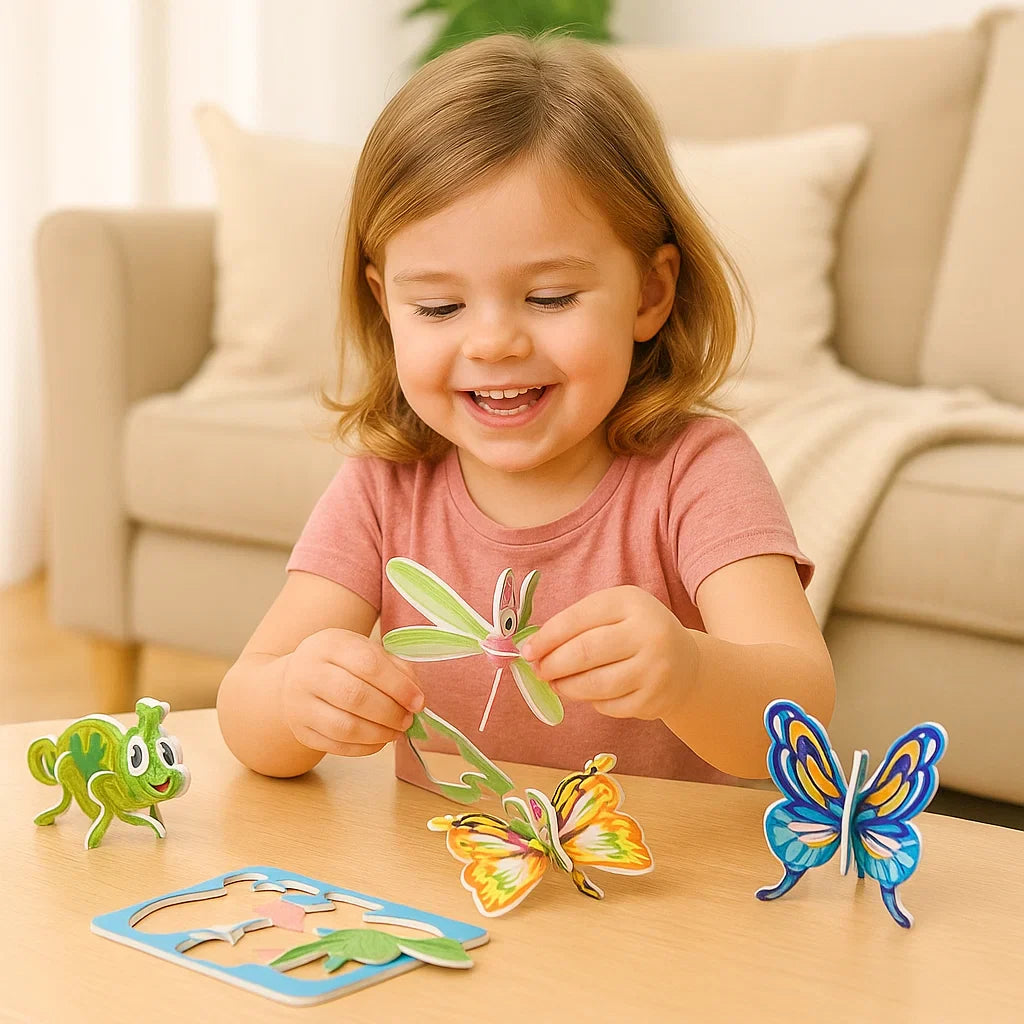 3D Cartoon Puzzelset voor Kinderen
