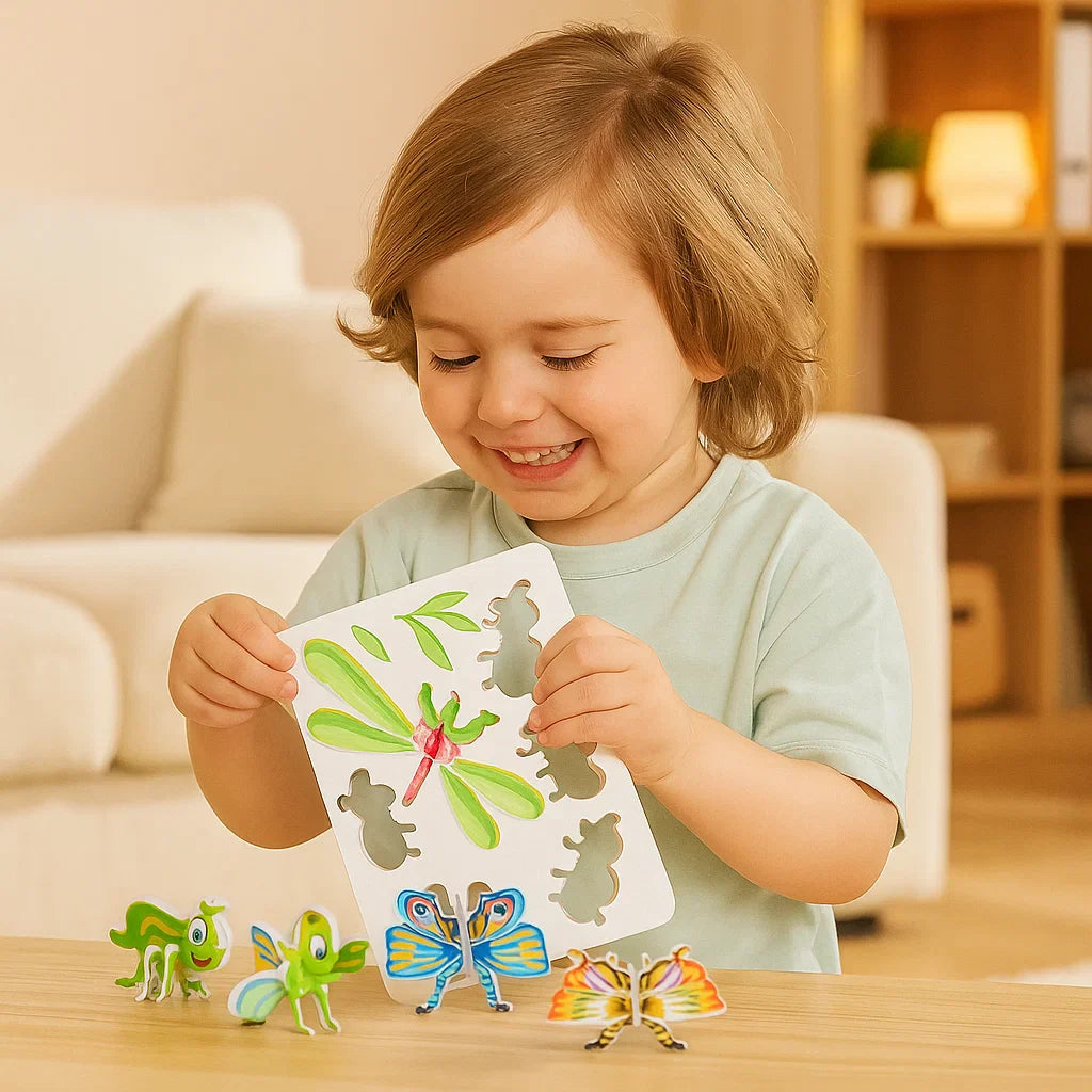 3D Cartoon Puzzelset voor Kinderen