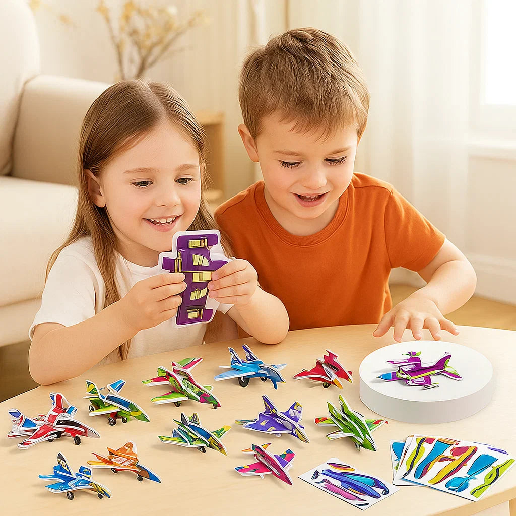 3D Cartoon Puzzelset voor Kinderen