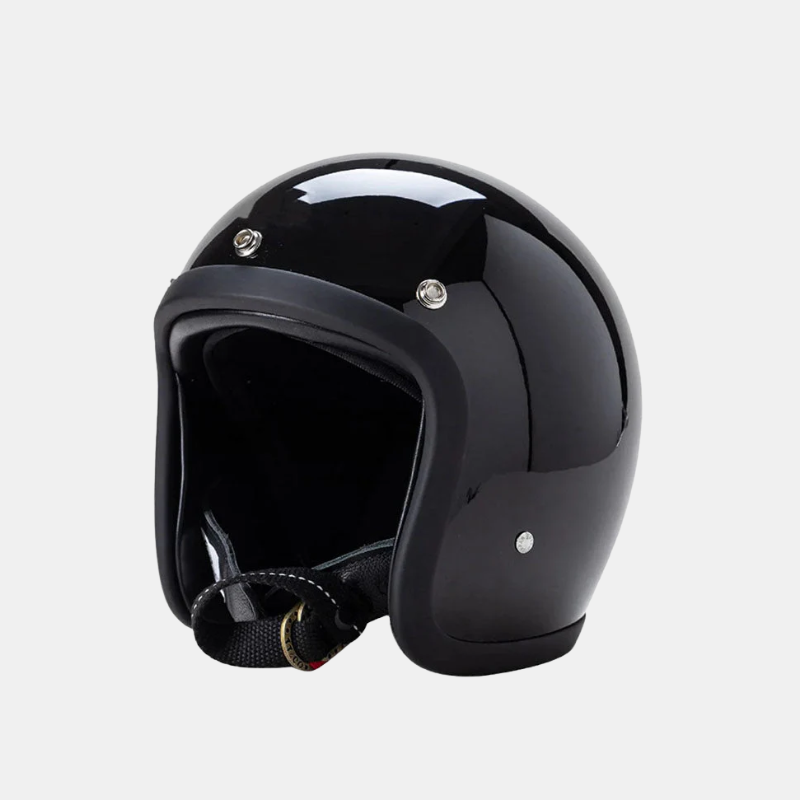 Retro-motorhelm met low-profile en DOT- en ECE-certificering voor veilig rijden