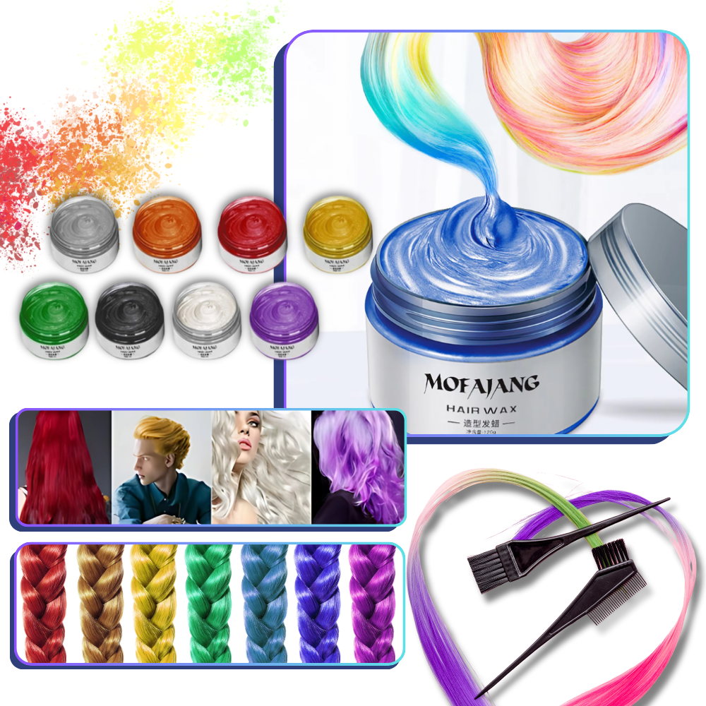 Tijdelijke Levendige Haarwax Kleur