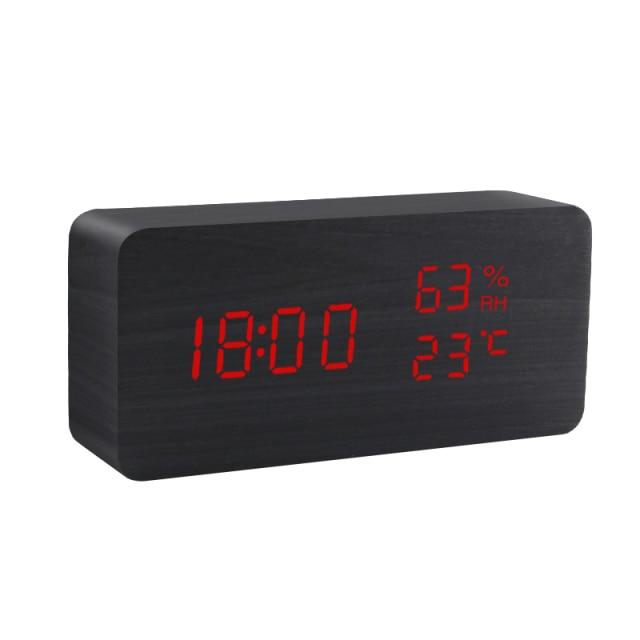 Boom Minimalistische LED Alarmklok Digitale Wekker
