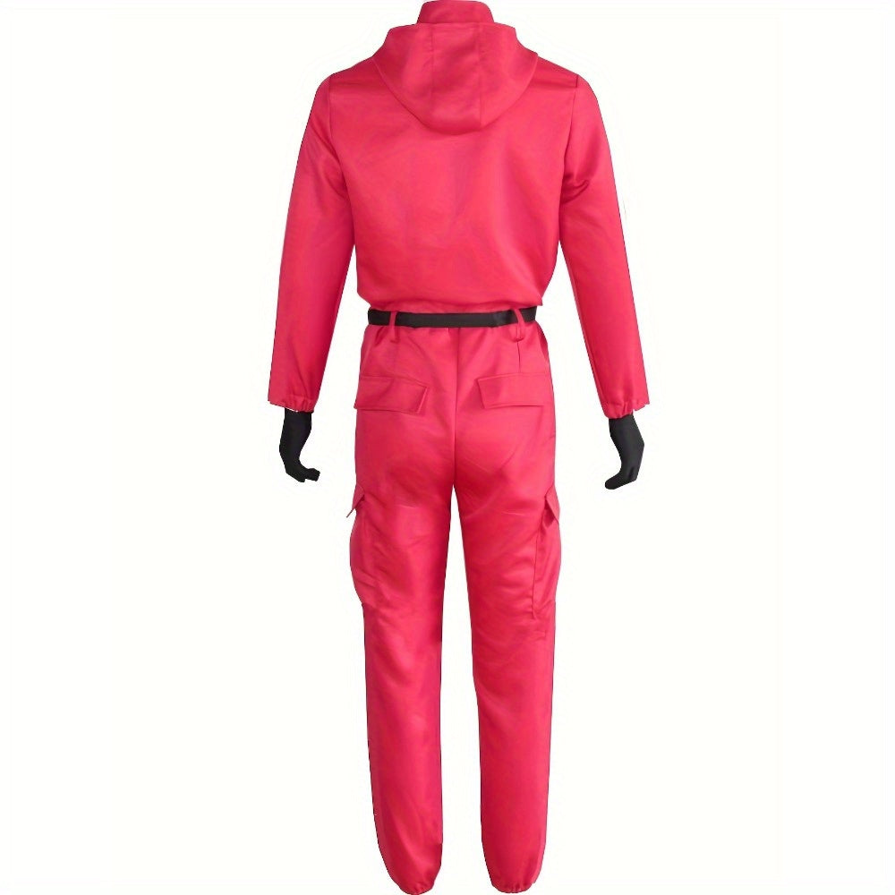 Unisex Volwassen Halloween Kostuum Jumpsuit | Met Kap en Rits