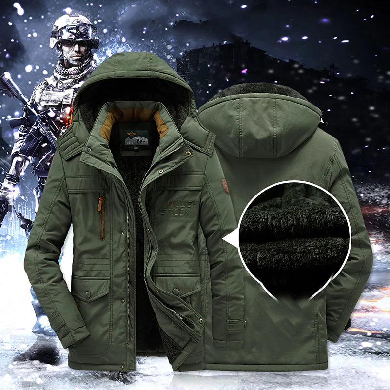 Casual Quilted Parka Jacket for Men