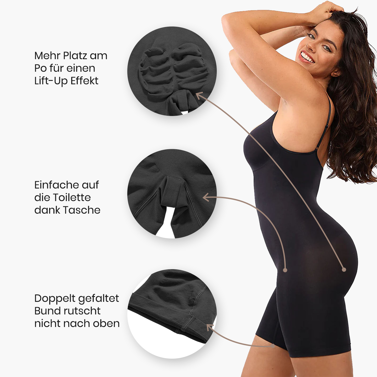 Bodysuit Sculpting Shapewear met Shorts – Perfecte Vorm en Comfort voor Elke Gelegenheid