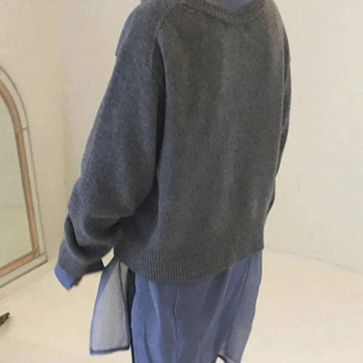 Fia | Comfortabele Vest met Speelse Knopenrij